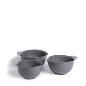 KitchenAid 3 Piece Charcoal Grey Nesting Mixing Bowl Set